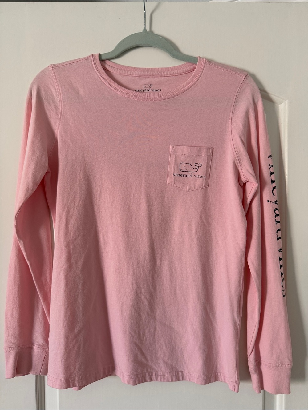 Vineyard Vines Light Pink Long Sleeve Pocket Tee